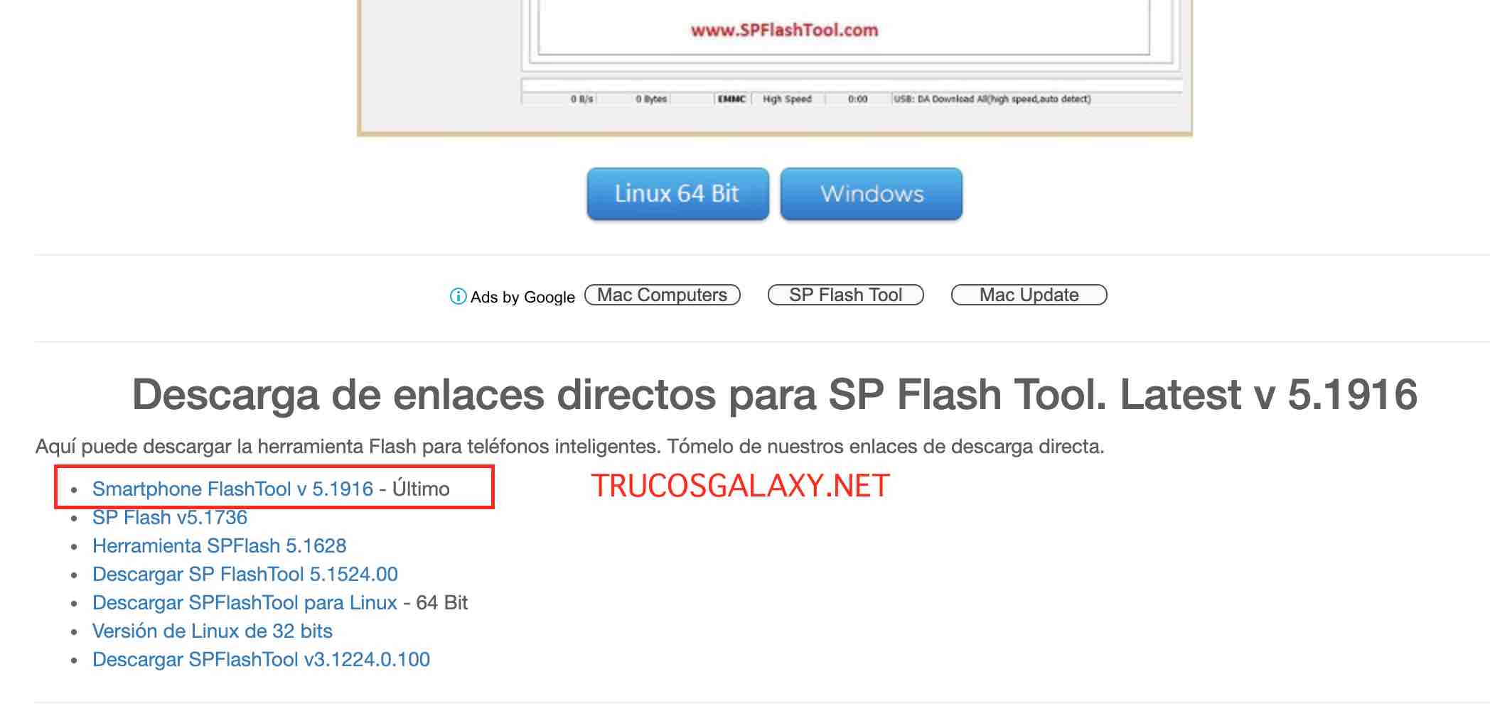 sp flash tool windows 7